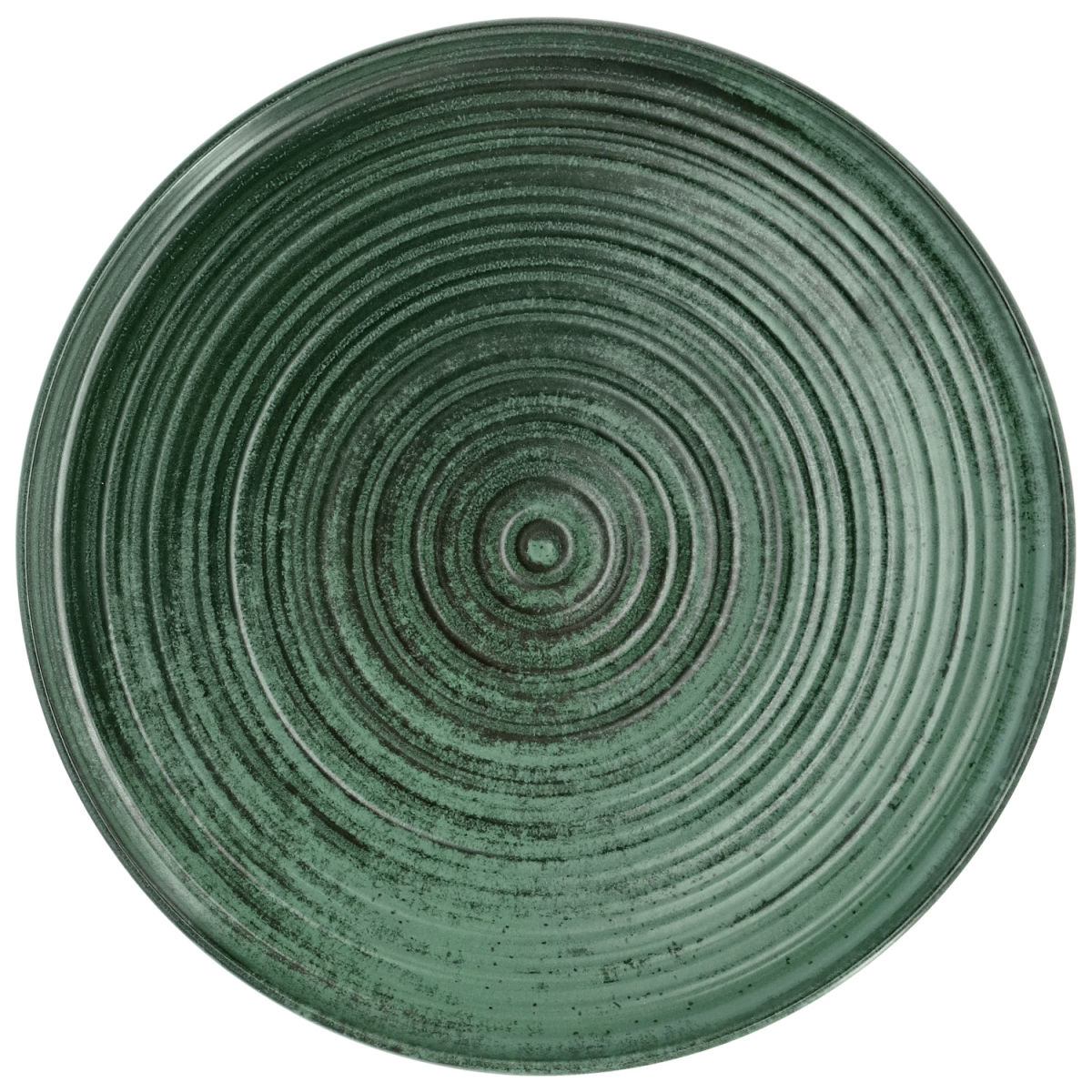 Vega Plat bord met rand Etana; 27x1.4 cm (ØxH); groen; rond; 6 stuk / verpakking