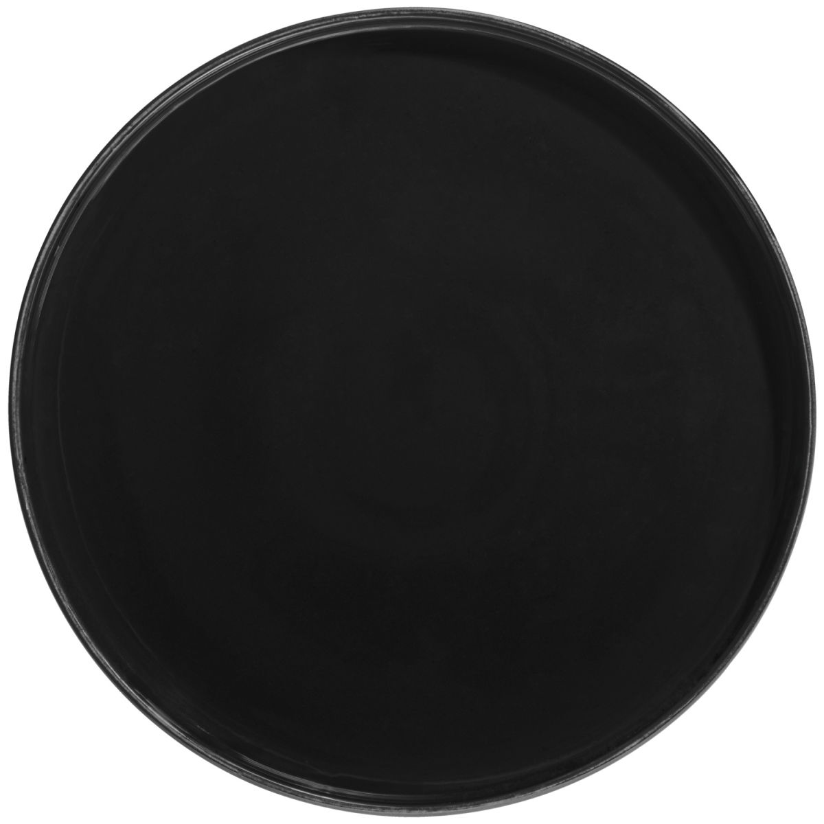 Vega Bord met lage rand Skady mat; 26x2.5 cm (ØxH); zwart; rond; 4 stuk / verpakking