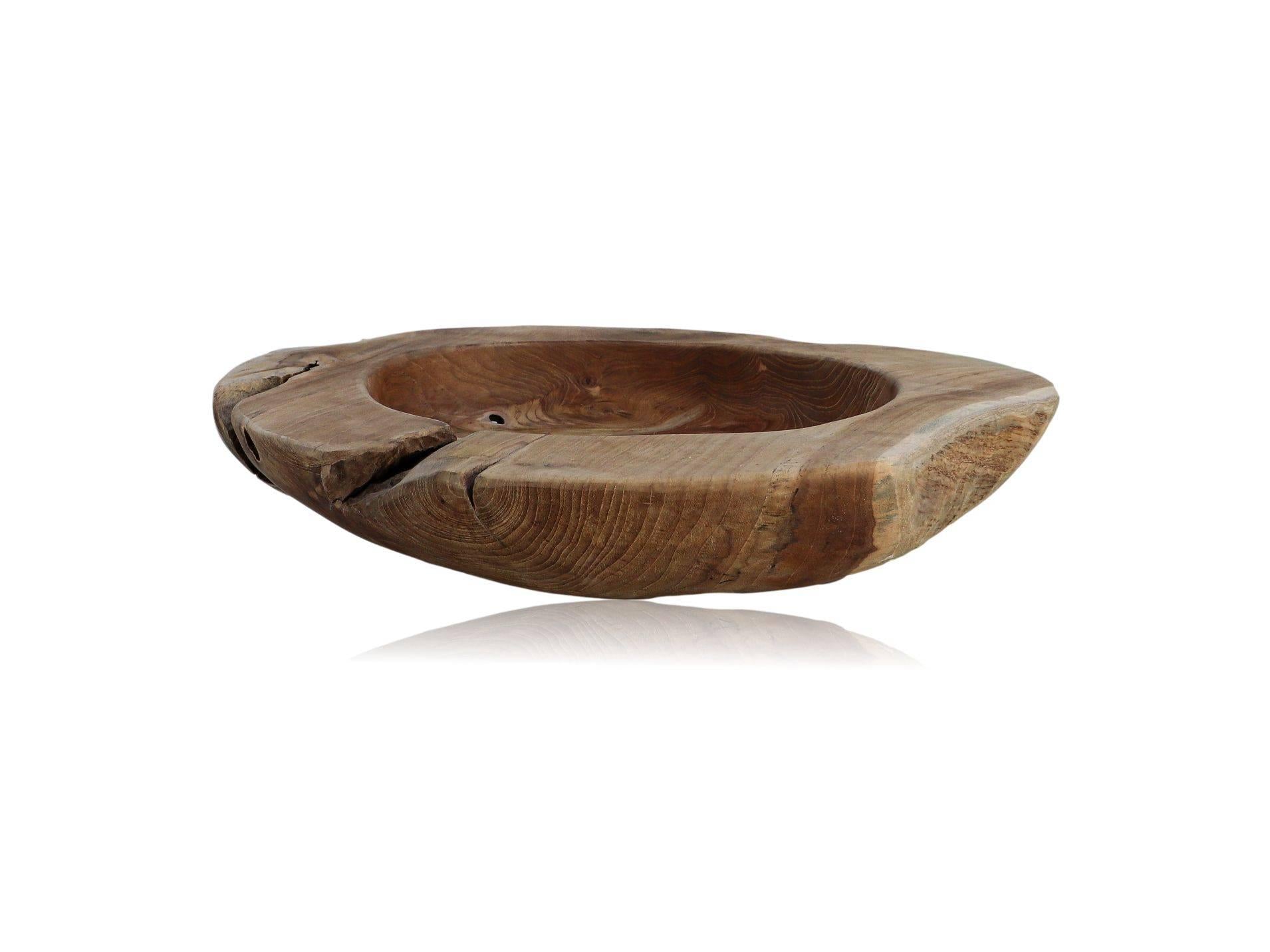 HSM Collection Fruitschaal Woody behandeld met bijenwas | 