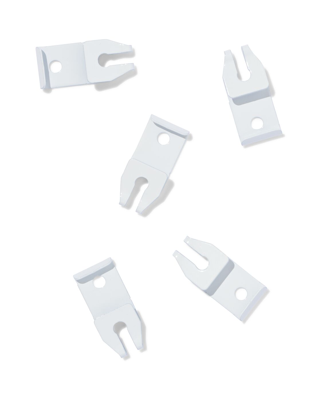 HEMA Plafondsteunen Voor U-rail Wit - 5 Stuks (wit)
