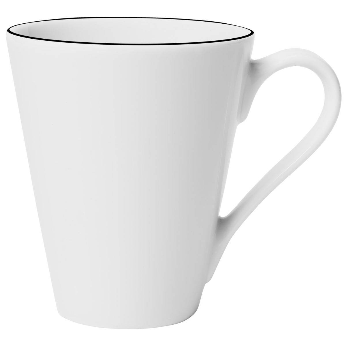 Vega Beker Bellino; 280ml, 8.7x10 cm (ØxH); wit/zwart; rond; 6 stuk / verpakking