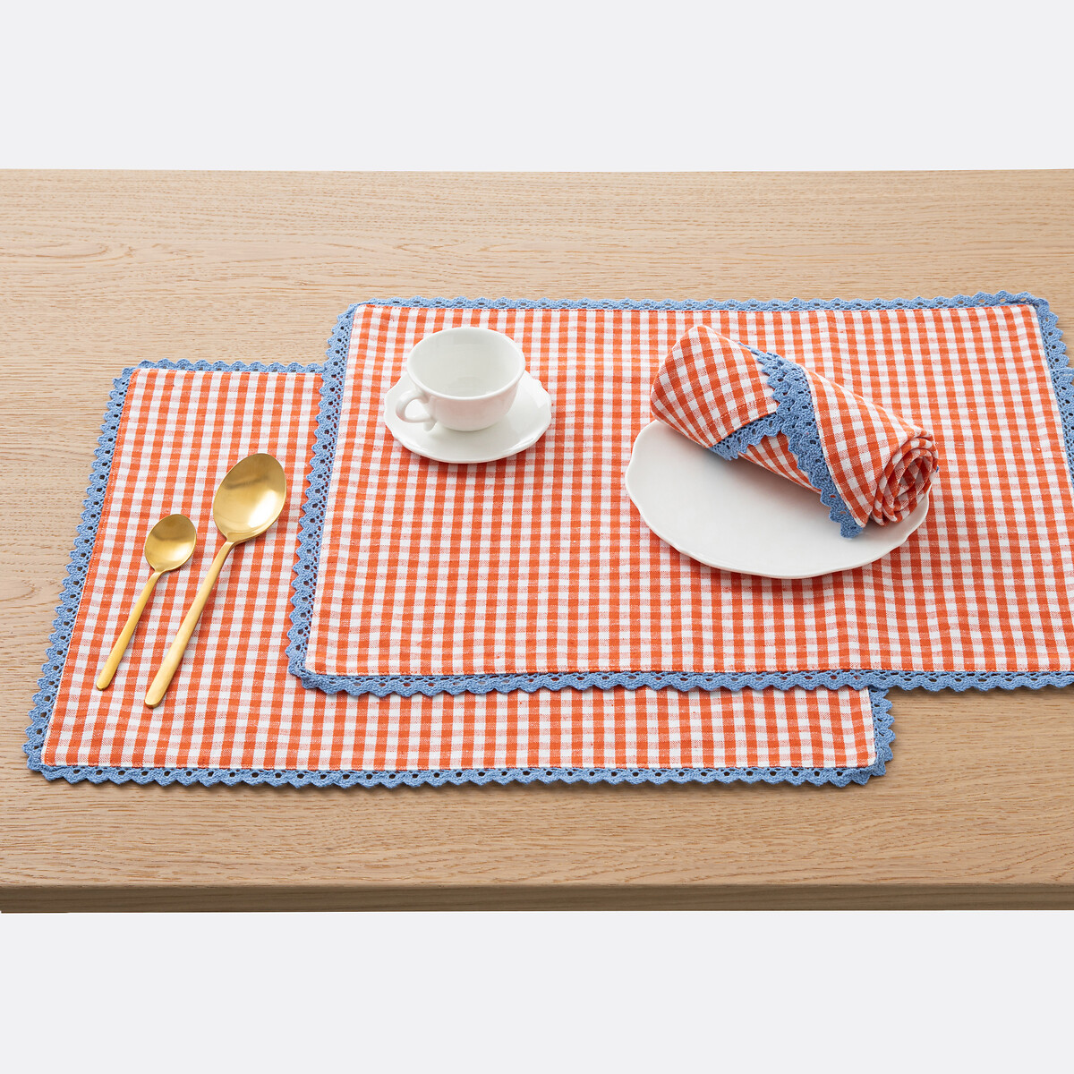 LA REDOUTE INTERIEURS Set van 2 placemats in katoen/linnen Trattoria