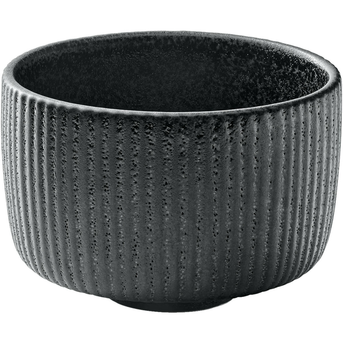 Playground kopje Nara laag reliëf; 300ml, 9.7x6.7 cm (ØxH); zwart; 6 stuk / verpakking