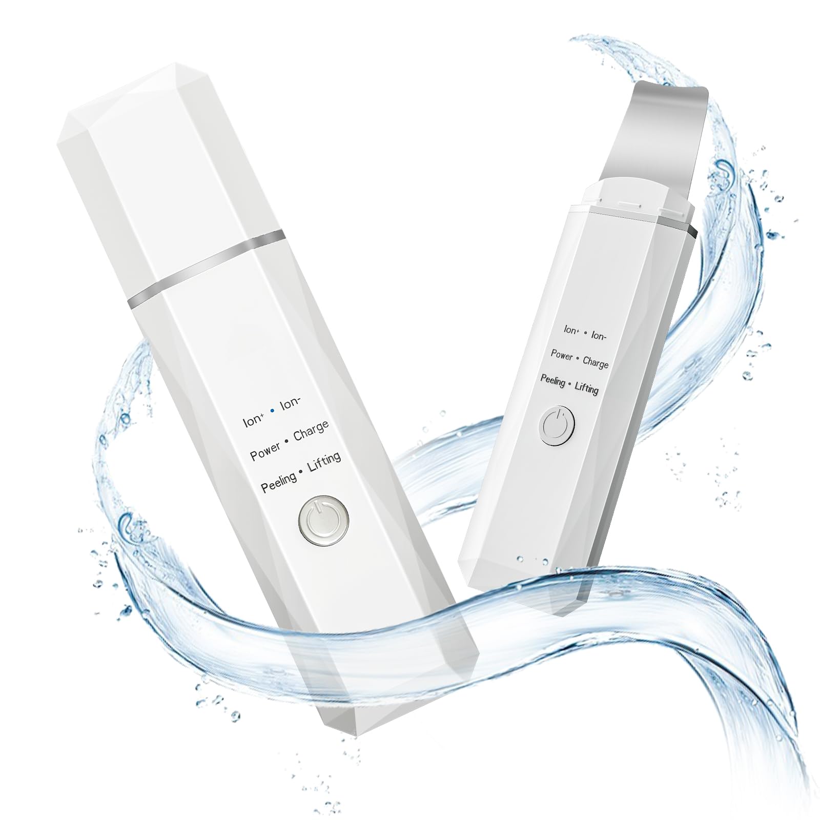 JAPAN ANIME BRIDGE Water peeling facial ultrasonic vibration latest Ultrasonic pore USB ion facial convenient to easy to birthday business home white device, [28,000 wit