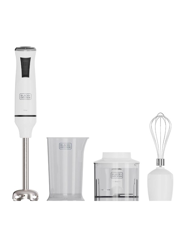 Black & Decker Hand blender Hand Blender 750W White Accessories - 750 W