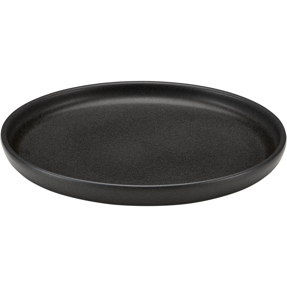 Playground Plat bord Elements; 22x2.6 cm (ØxH); zwart; rond; 6 stuk / verpakking