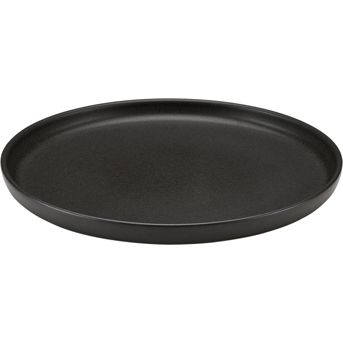 Playground Plat bord Elements; 28x3 cm (ØxH); zwart; rond; 6 stuk / verpakking