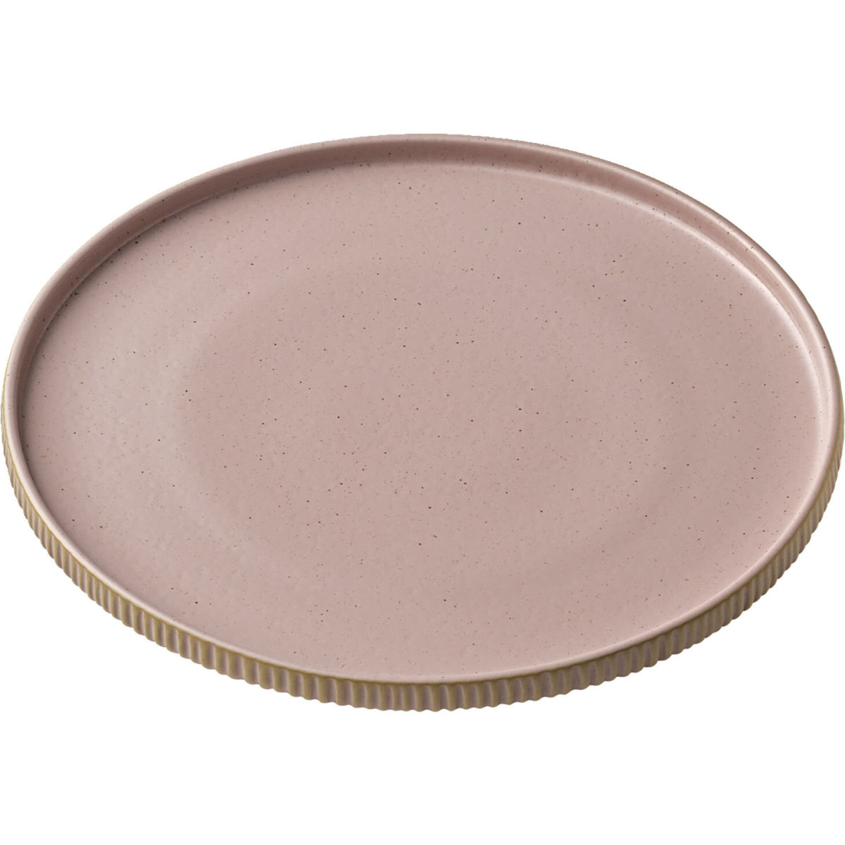 Playground Teller flach Nara reliëf met hoge rand; 27x2.5 cm (ØxH); rosé; rond; 6 stuk / verpakking