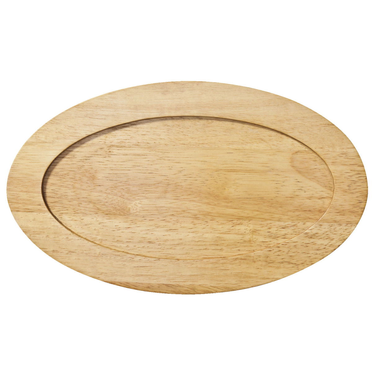 Vega Houten onderbord Pegosi traditioneel; 34x20 cm (LxB); bruin; ovaal