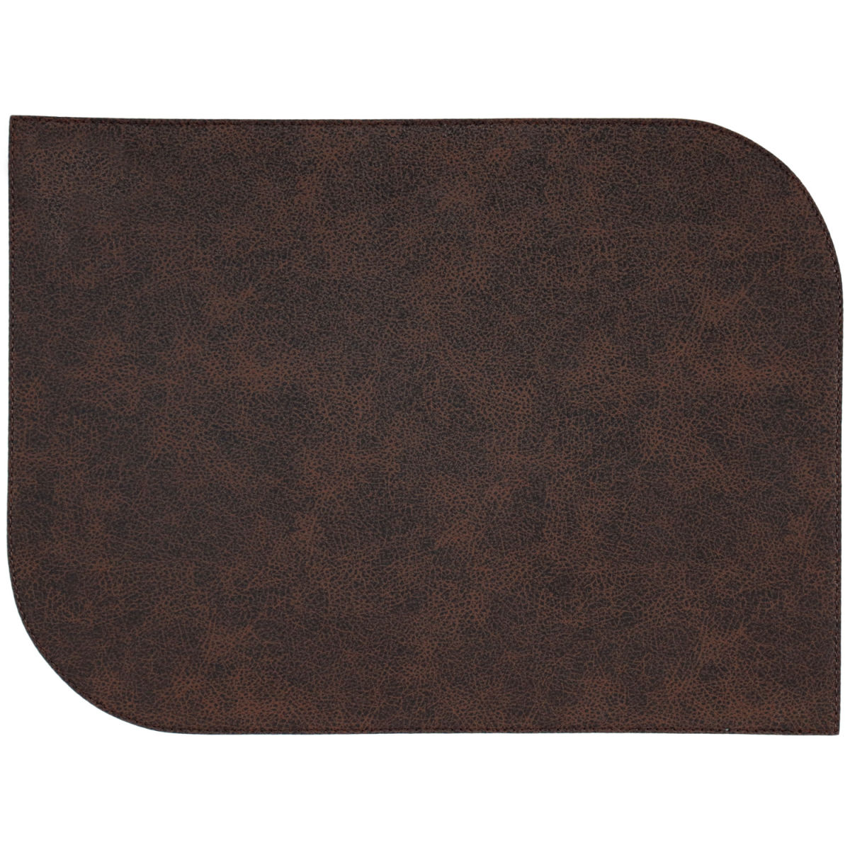 ERWIN M. Placemat Shana twee ronde hoeken; 32.5x44 cm (BxL); bruin/roestbruin; rechthoekig; 6 stuk / verpakking