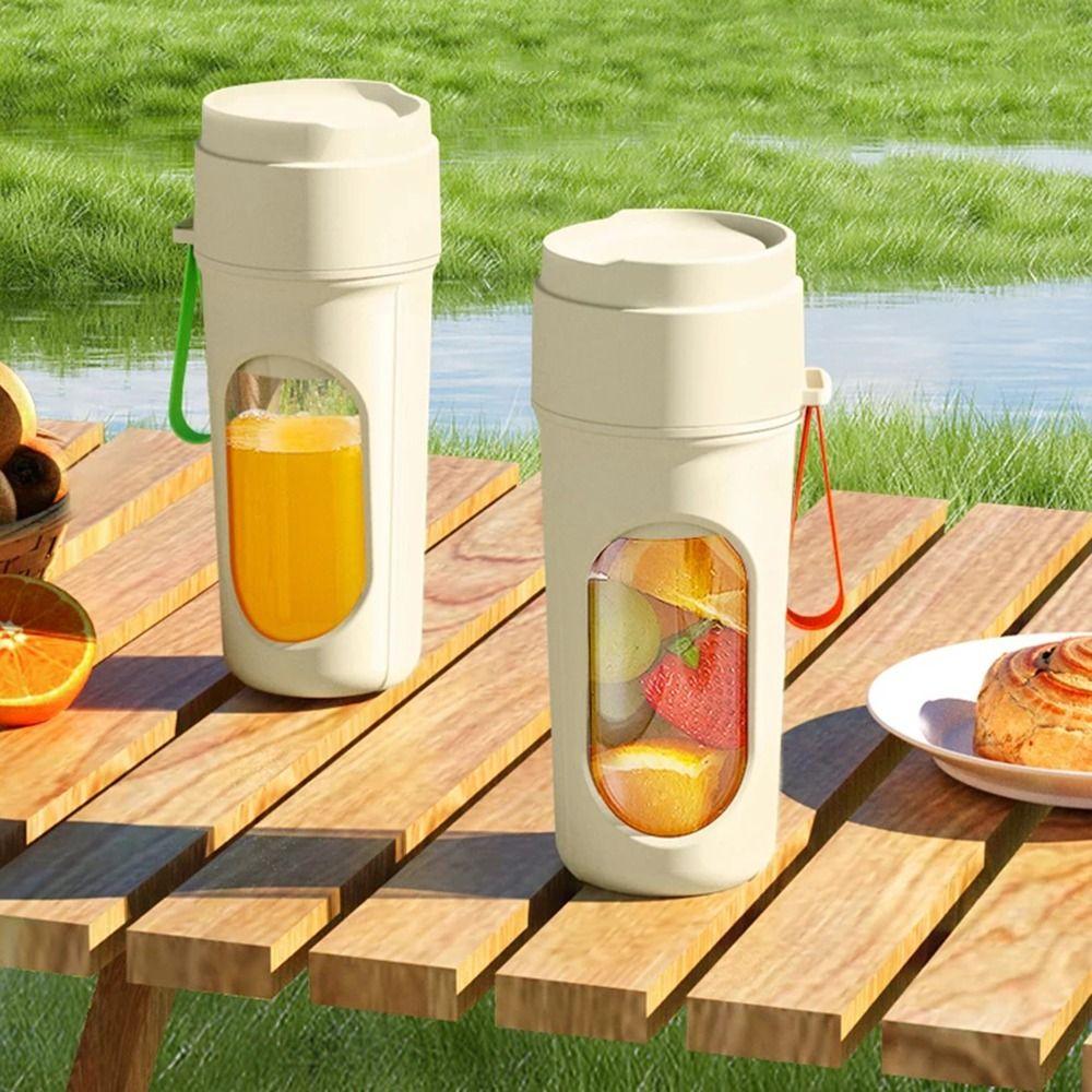 Shandongyantai with Straw Electric Fruit Mixers Safety Lock Fresh Juice Maker Machine Portable Blender  Gym groen