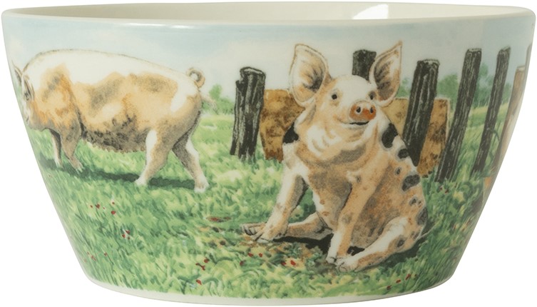 Wiebe van der Zee Wiebe's Farm Kom varken Ø13cm 6st