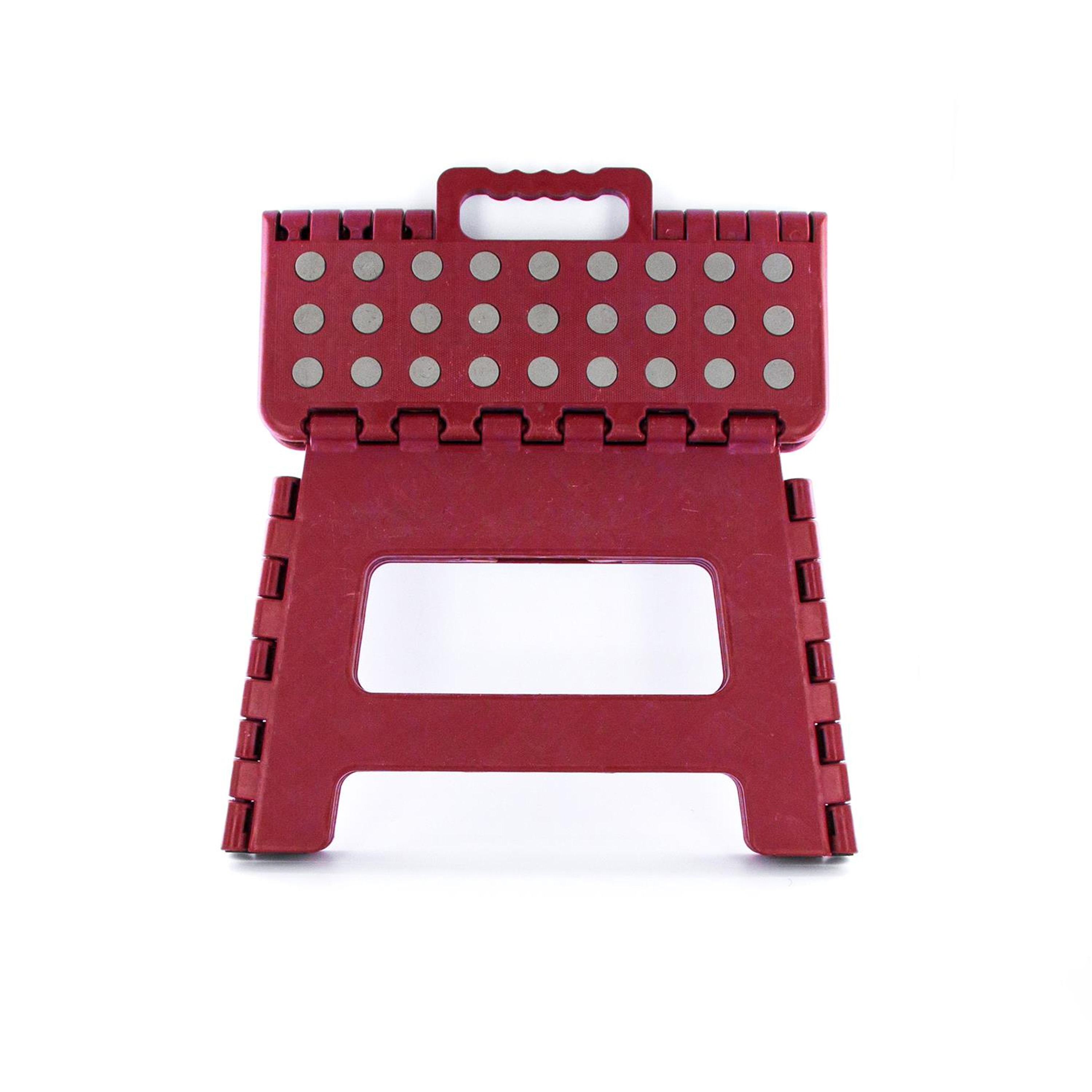 Home Deco Factory Opvouwbaar opstapje/opstapkrukje - rood - 32 x 22 cm - Huishoudkrukjes -