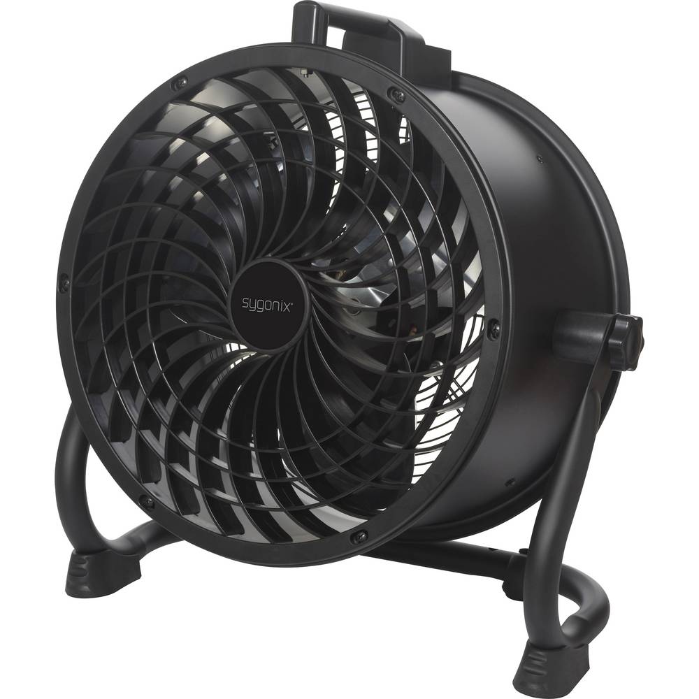 Sygonix Vloerventilator 120 W Zwart