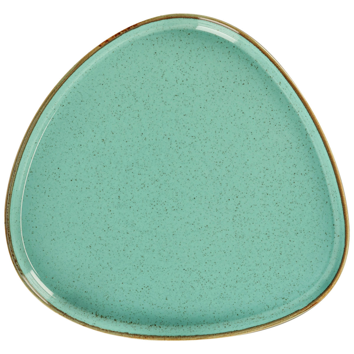 Vega Bord Sidina organisch met rand; 27.2x26x2.5 cm (LxBxH); turquoise; organisch; 4 stuk / verpakking