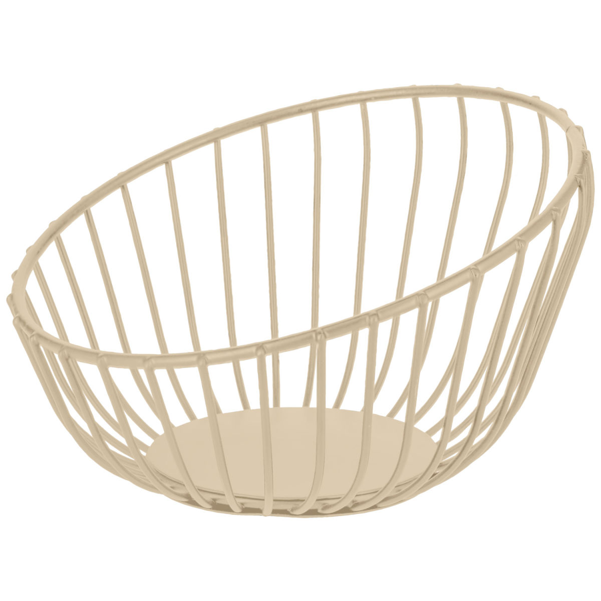 Vega Fruit- en broodmand Ciconia; 16x10 cm (ØxH); beige; rond