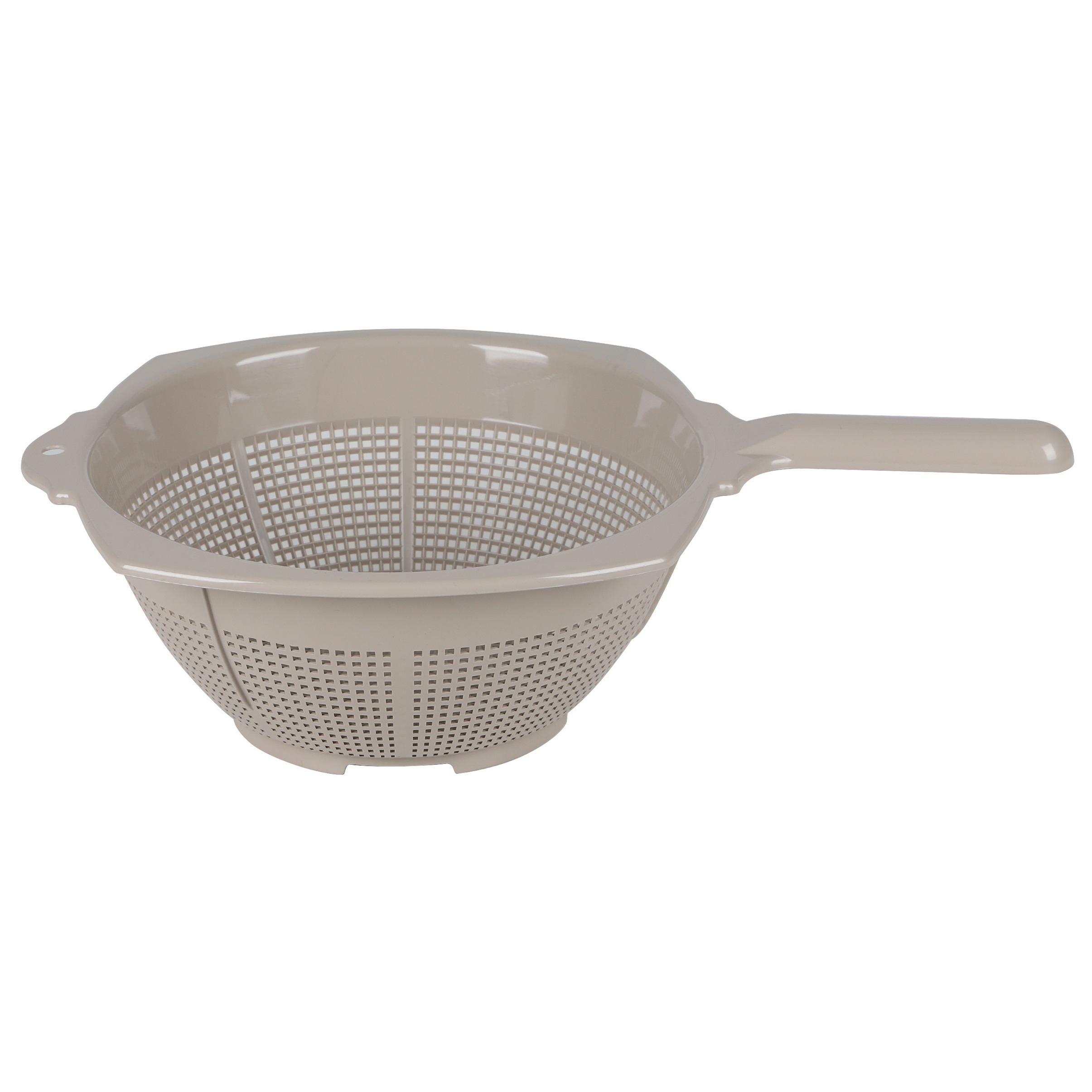 Urban Living Keuken vergiet Liberty - beige - Dia 25 cm - vergiet voor voedsel - Kunststof -
