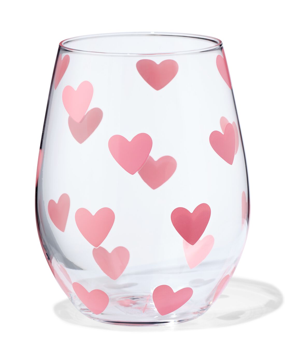HEMA Glas 550ml Hartjes