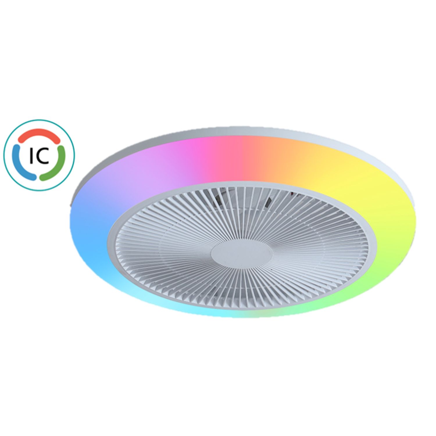EGLO Plafondventilator Bloemendaal Wit ⌀46cm 20,8w+12w
