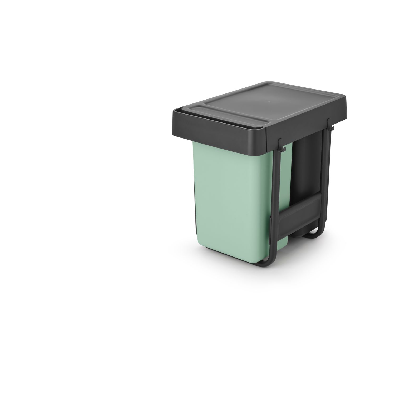 Brabantia Sort&go Inbouwemmer 2x15l, Jade Green/dark Grey