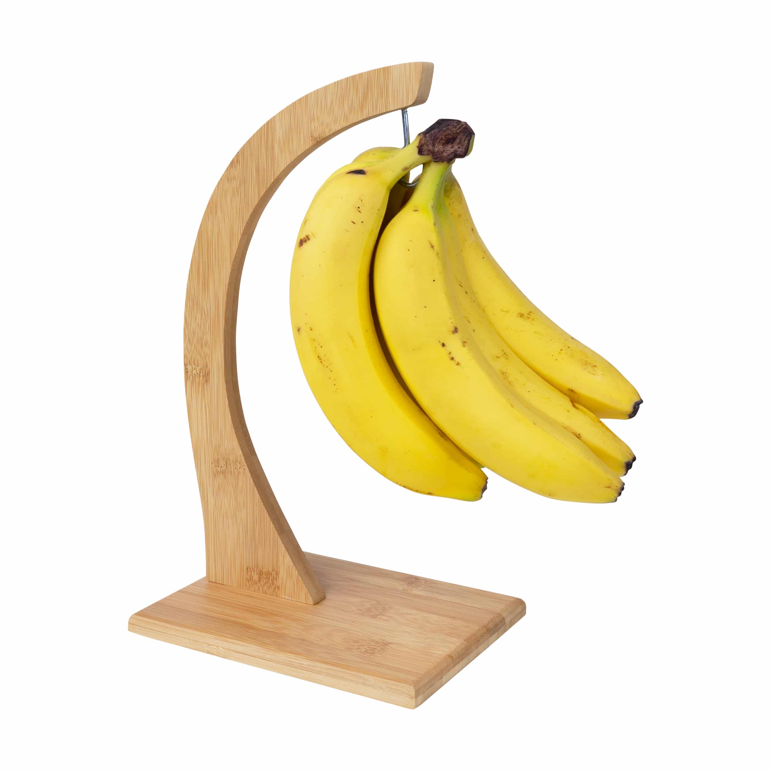 QUVIO Bananenhouder - 18 x 13 x 32 cm - Hout