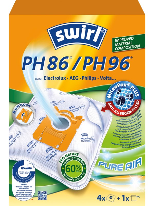 Swirl MODEL PH86/PH96 MP AirSpace Groen Line - 4 pcs
