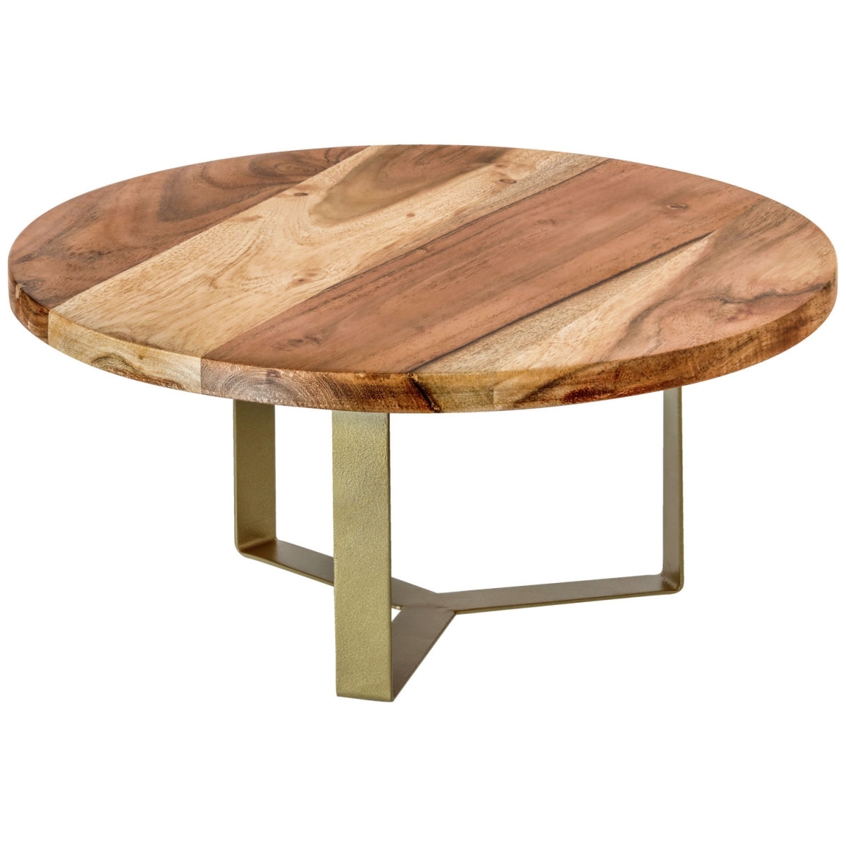 Vega Taartplateau Arithra met voet; 15x33 cm (HxØ); lichtbruin/goud