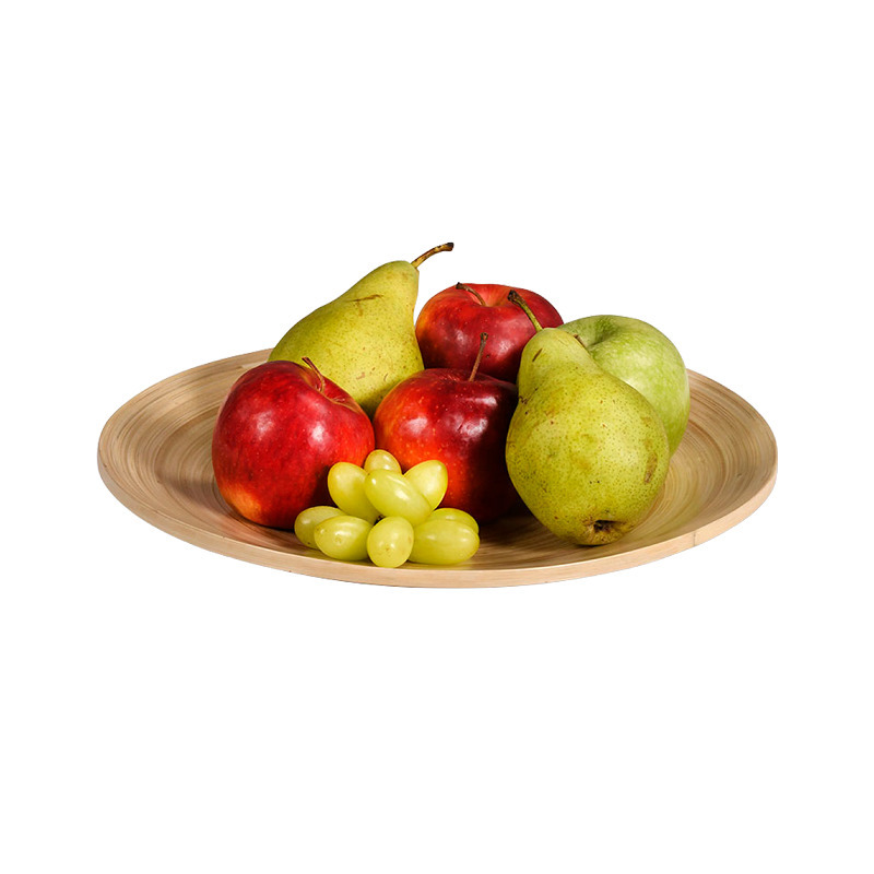 Kesper Fruitschaal - bamboe - 32 cm - serveerschaal - rond - hout -