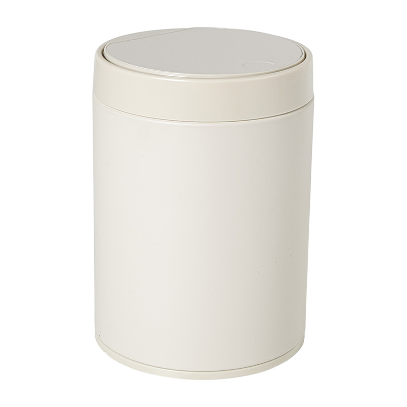 Xenos Prullenbakje - beige - 1.5 liter