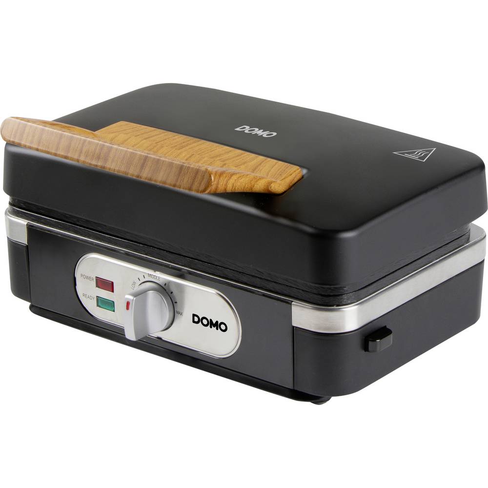 DOMO SANDWICH-WAFFEL-GRILL 3-IN-1 INKY BLACK Tosti-apparaat Zwart