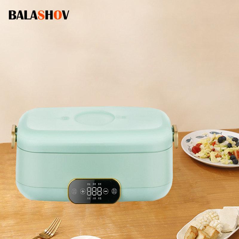 Loverin Elektrische Pot Barbecue hine 220V Multi Functionele Fornuis 800ML Elektrische Verwarming Lunchbox Voor Student Kantoormedewerker