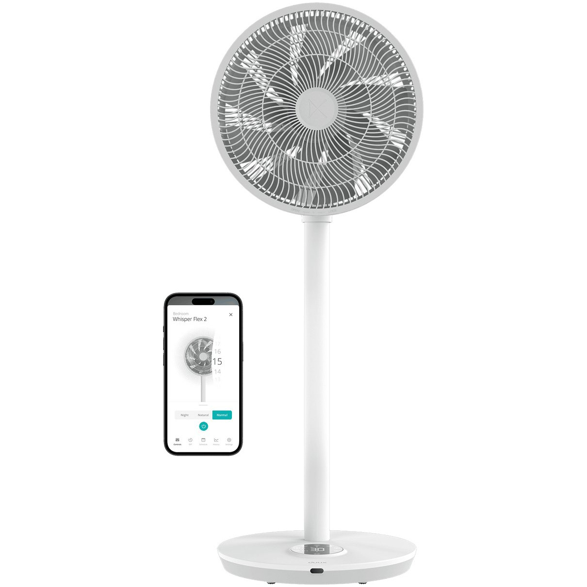 Duux Whisper Flex 2 Smart Statiefventilator Wit