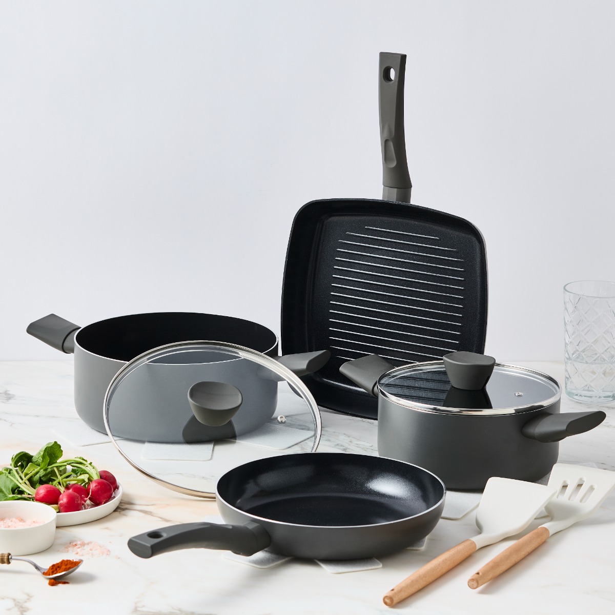 ISENVI Avon Cook&Grill pannenset 11 delig