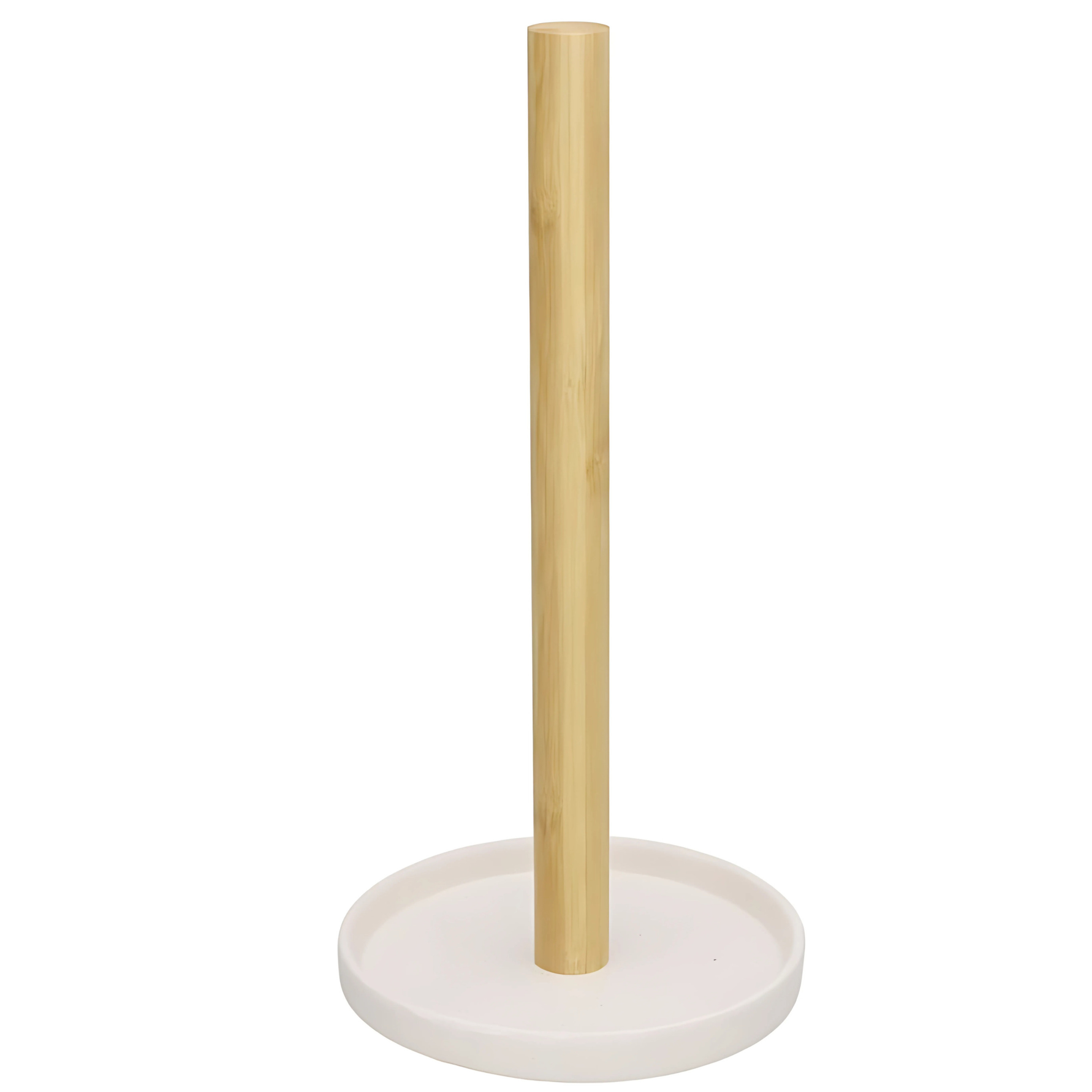 Gerimport Keukenrolhouder - 32 cm - hout - houder voor keukenpapier/keukenrol -