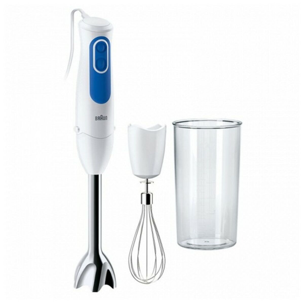 HomeTech Submergible hand-blender Braun MQ3005WH 0,6 L INOX 700W White