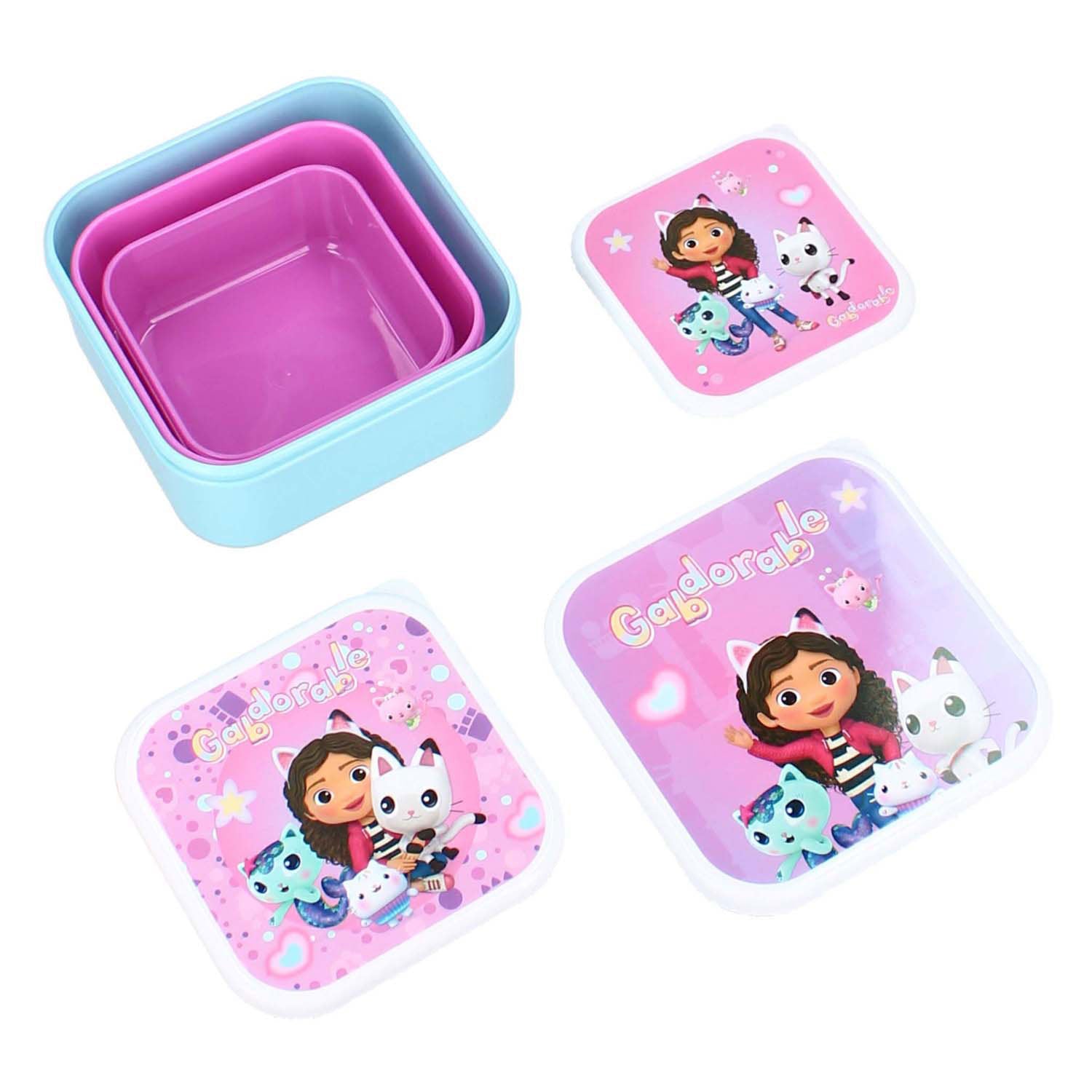 Vadobag Gabby's poppenhuis broodtrommel 3-in-1 fresh bites