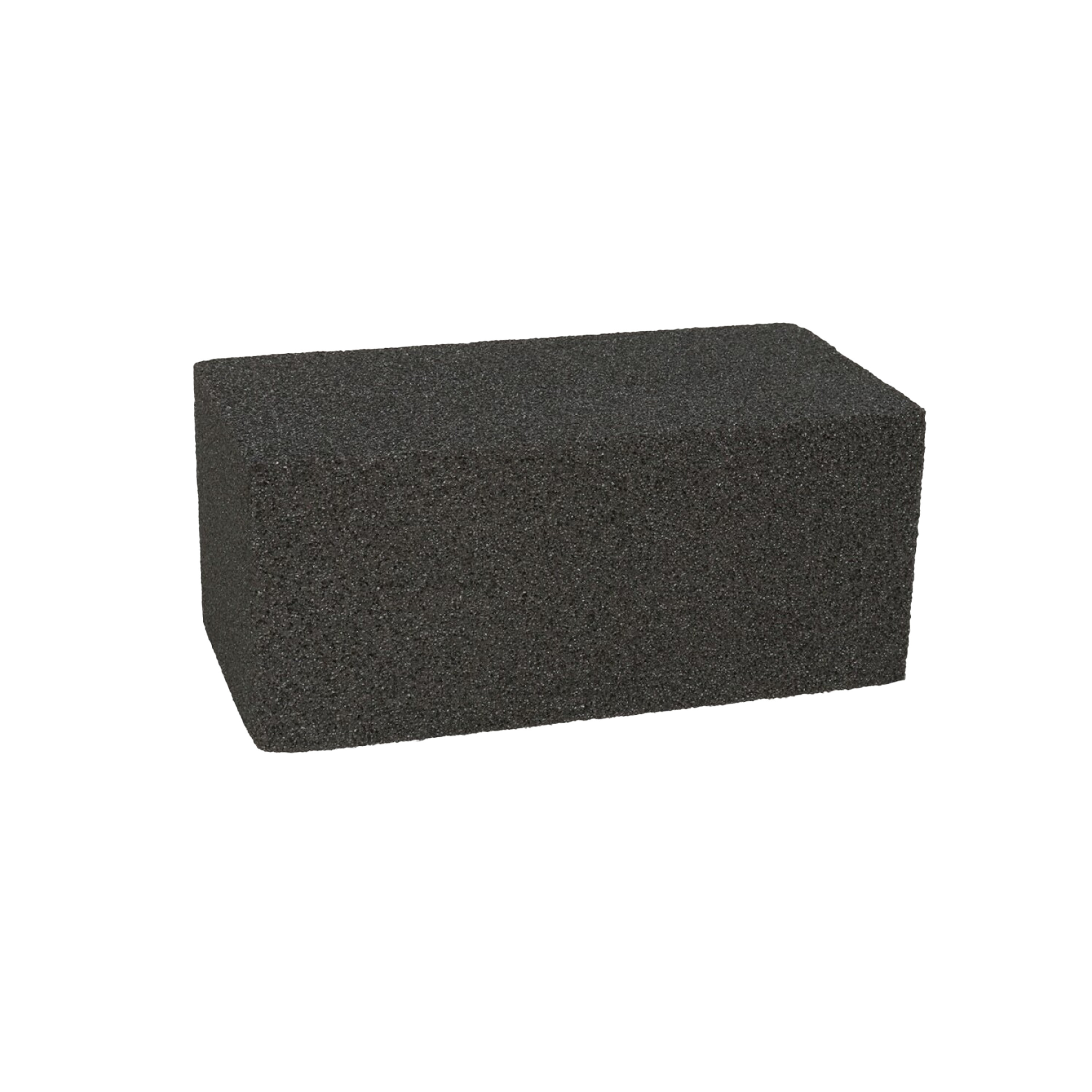 Gerimport Schoonmaak steen voor barbecue - Schuursteen - BBQ reinigingsblok - 20 x 10 x 9 cm - Grijs -