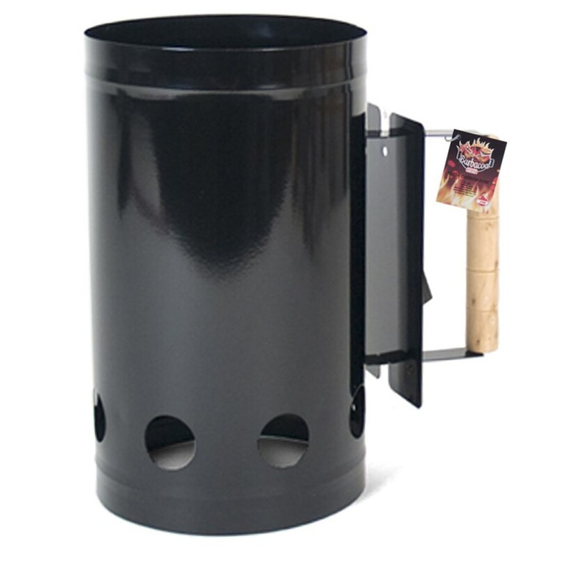 Gerimport BBQ/Barbecue briketten starter - zwart - barbecue aansteken -