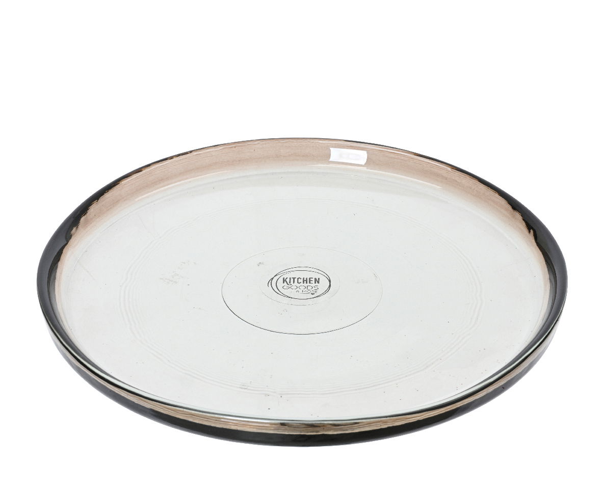 Ksd Borood recycled glas d20h4.5 cm bruin - 