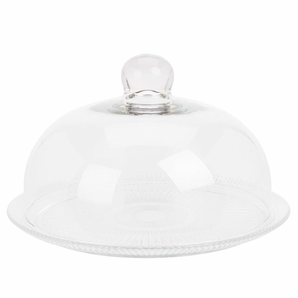 Excellent Houseware Stolp taartplateau - glas - 30 cm - serveerschaal -