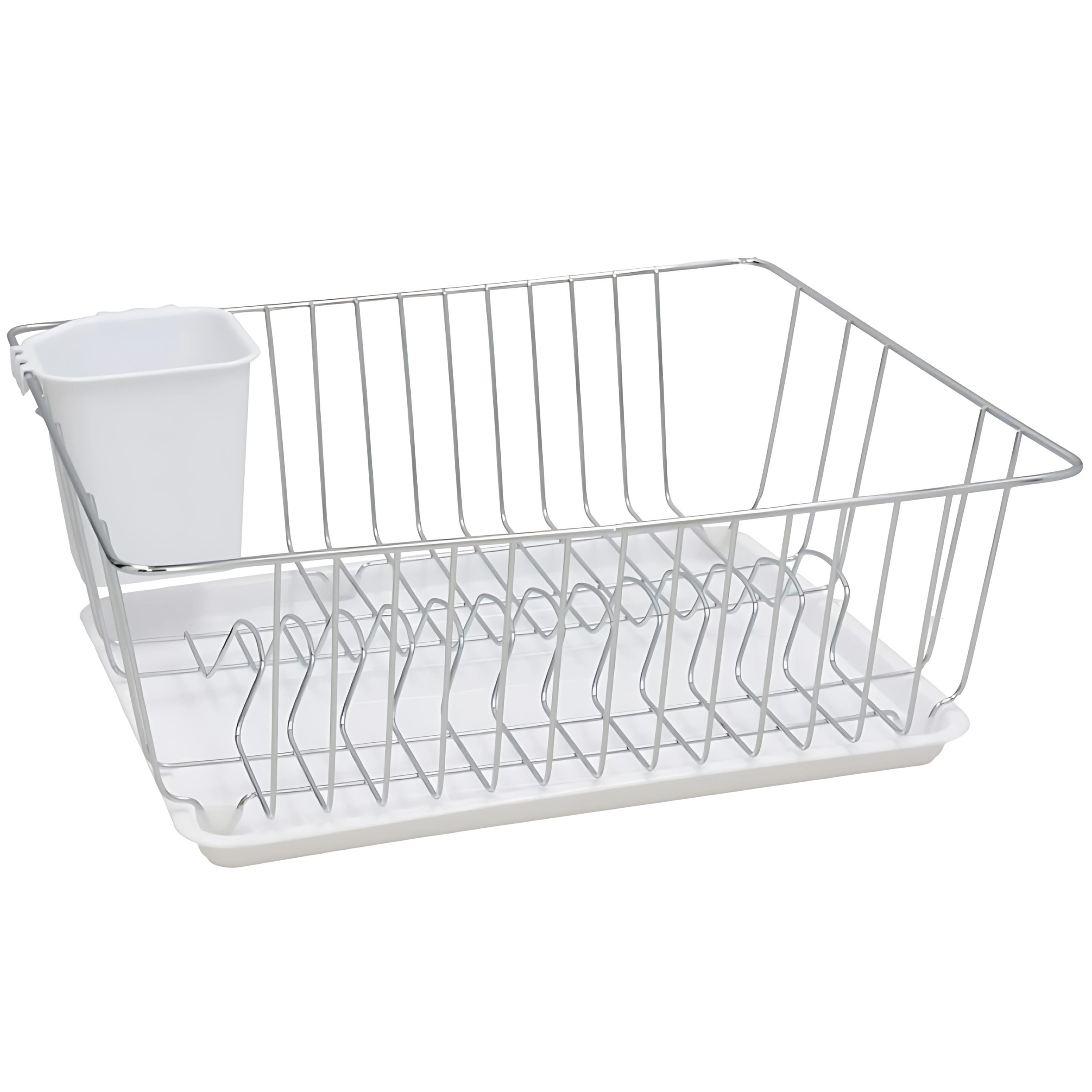 Gerimport Afwas afdruiprek met lekbak - wit - kunststof - x 32 x 13 cm -