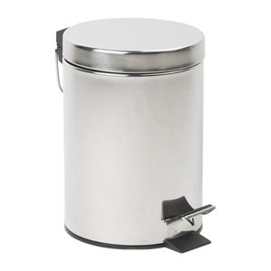 Xenos Mini pedaalemmer - 3 liter - zilver