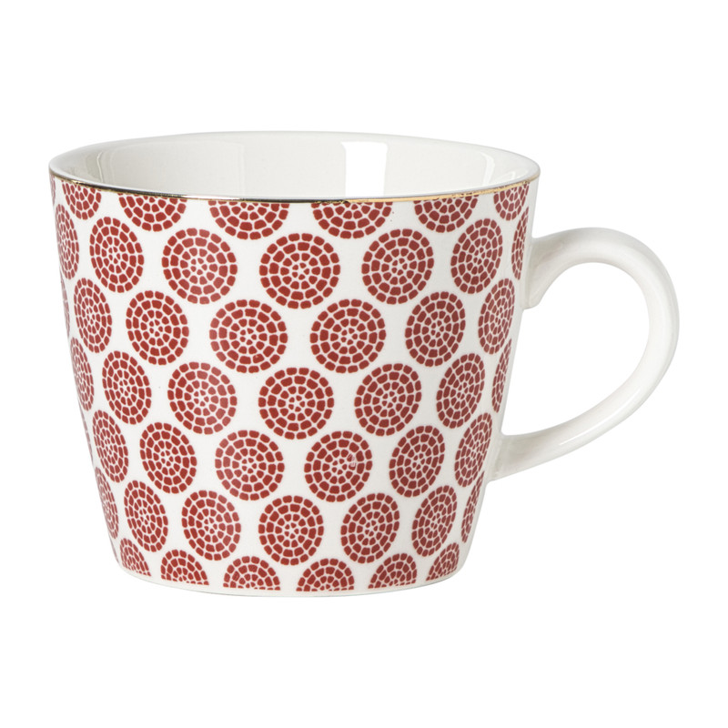 Xenos Mok Mirna bloem - rood/wit - 360 ml