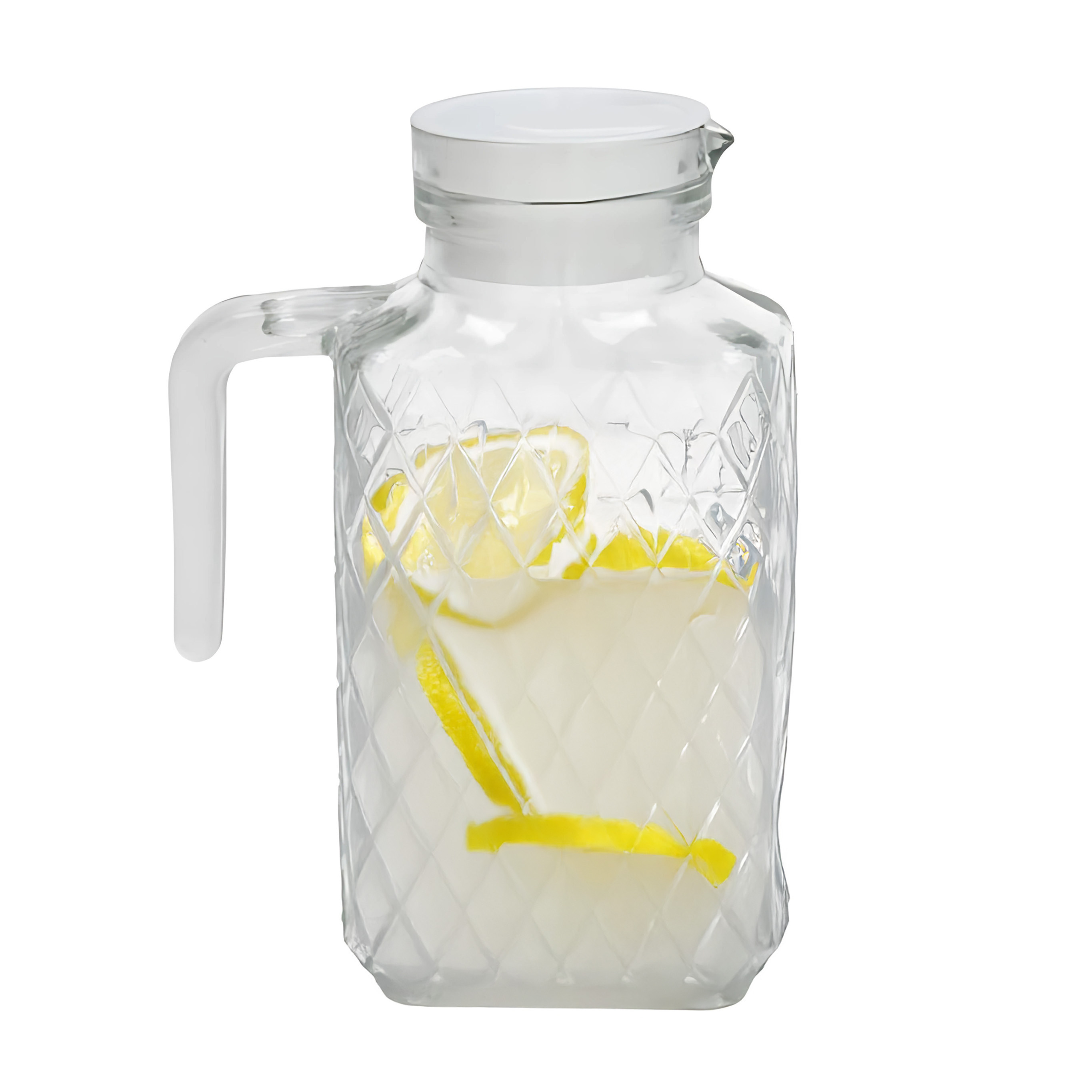 Gerimport schenkkan Sonia - Limonadekan - Waterkan - Met deksel - 1,5L - glas -