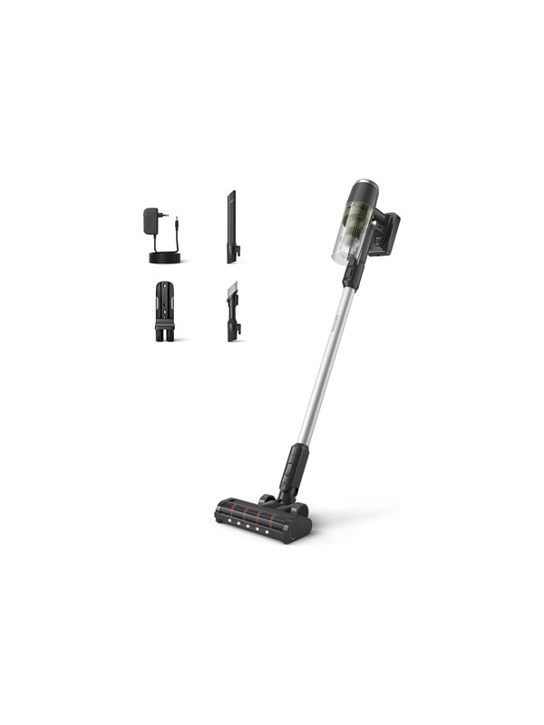 Philips Stick 3000 Series XC3033 - vacuum cleaner - cordless - stick/handheld - 1 battery included charger - olive green