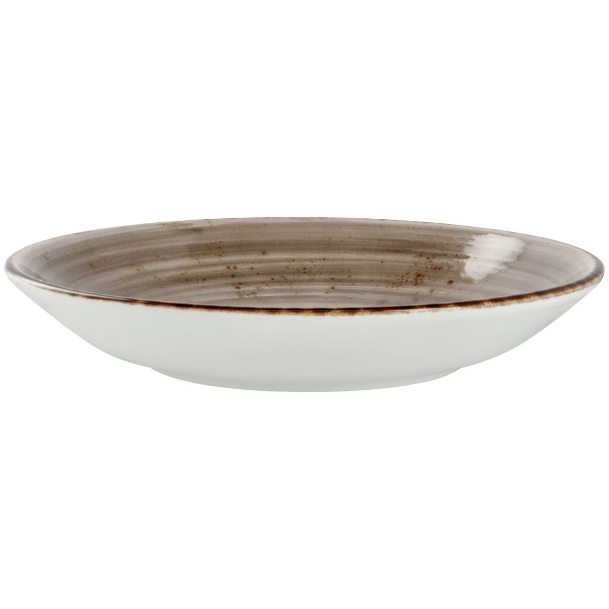 Vega Diep bord Nebro; 900ml, 25.2x4.3 cm (ØxH); grijs; rond; 6 stuk / verpakking