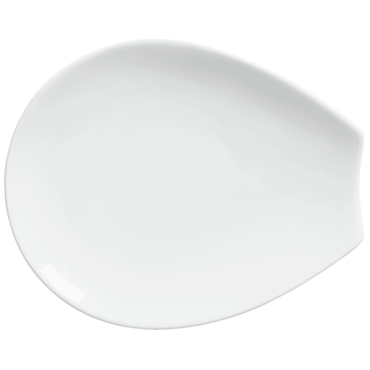 Vega Plat bord Contrast ovaal; 15x12.5 cm (LxB); wit; ovaal; 6 stuk / verpakking