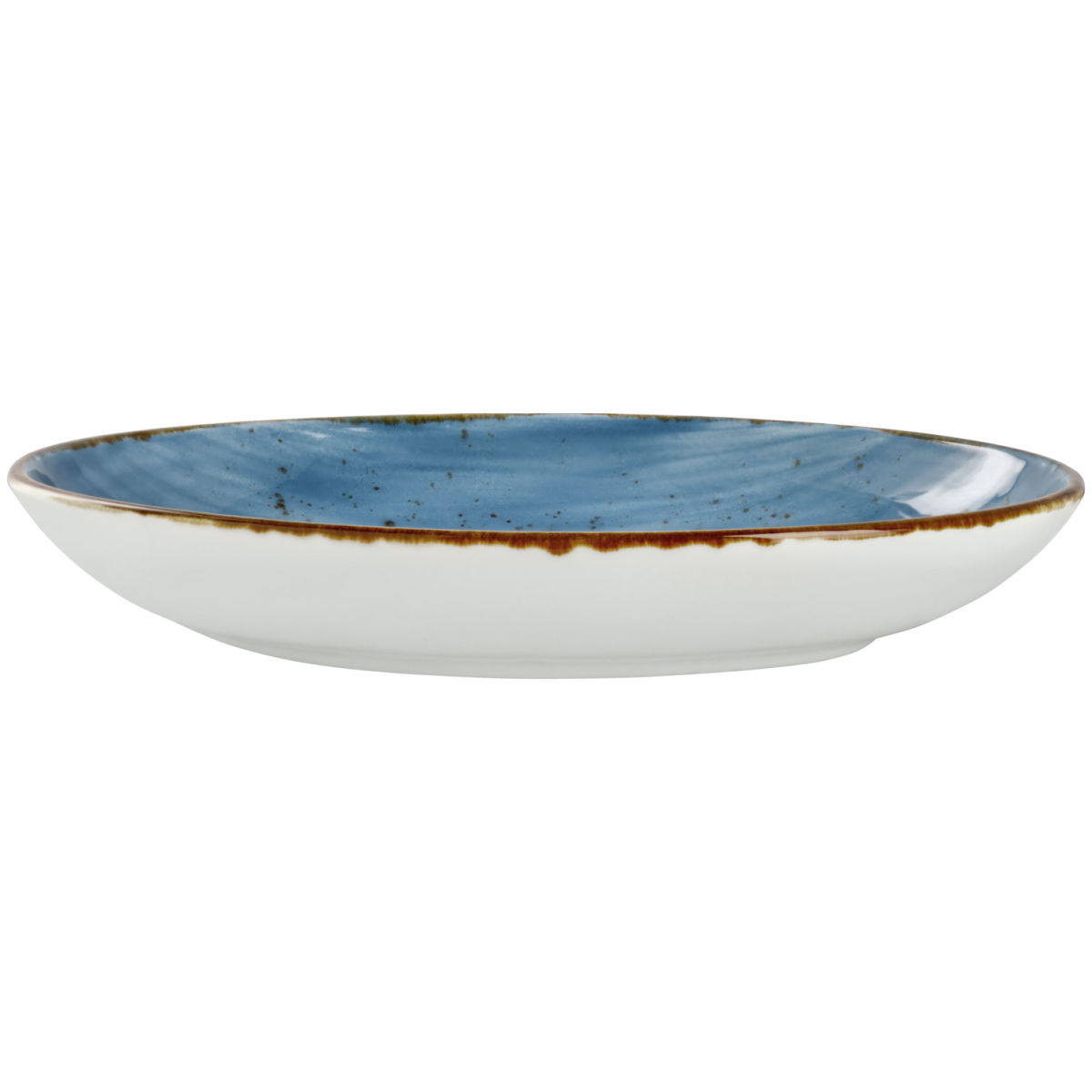 Vega Diep bord Nebro ovaal; 800ml, 27x20.5x4.2 cm (LxBxH); lichtblauw; ovaal; 6 stuk / verpakking