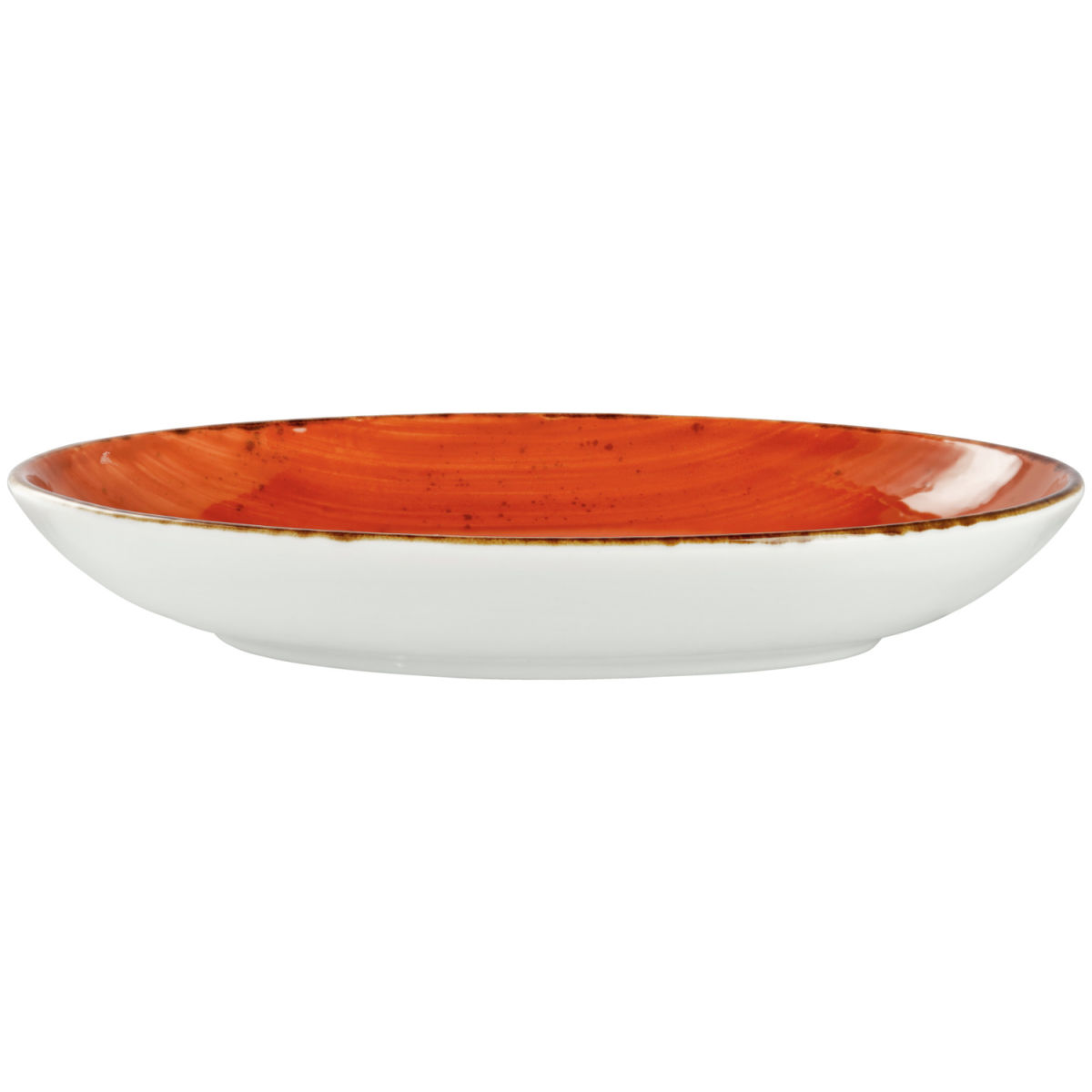 Vega Diep bord Nebro ovaal; 800ml, 27x20.5x4.2 cm (LxBxH); rood; ovaal; 6 stuk / verpakking