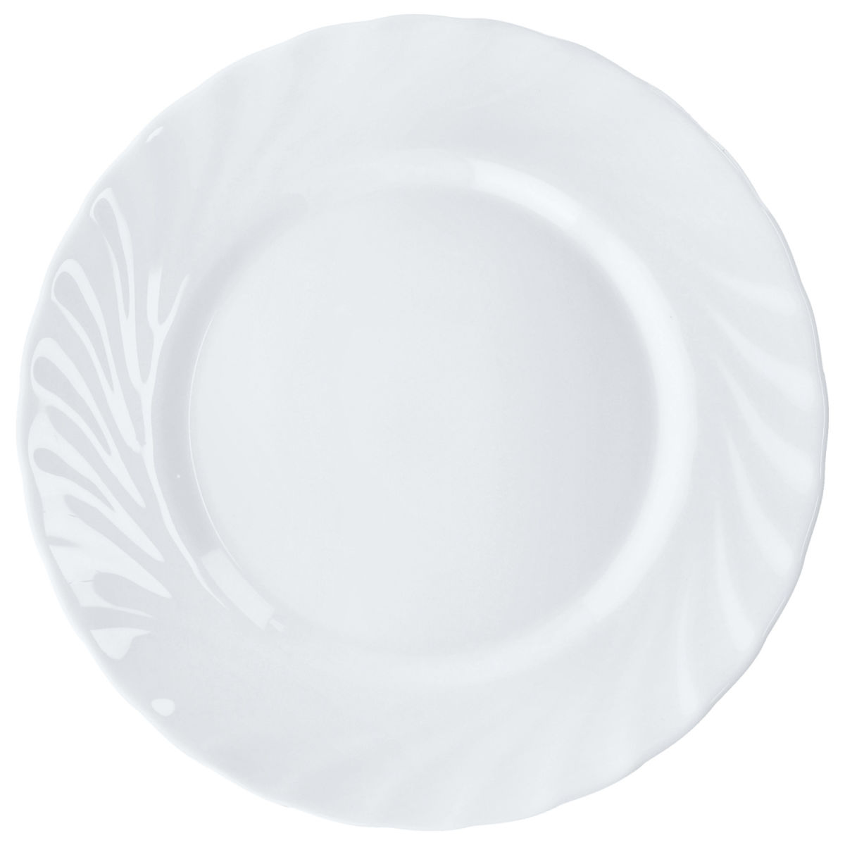Arcoroc Plat bord Trianon; 19 cm (Ø); wit; rond; 6 stuk / verpakking